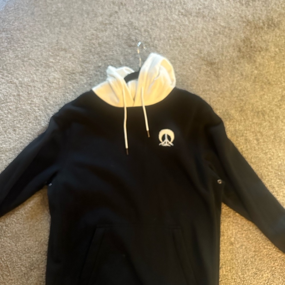 GNARLY Black and White Hoodie